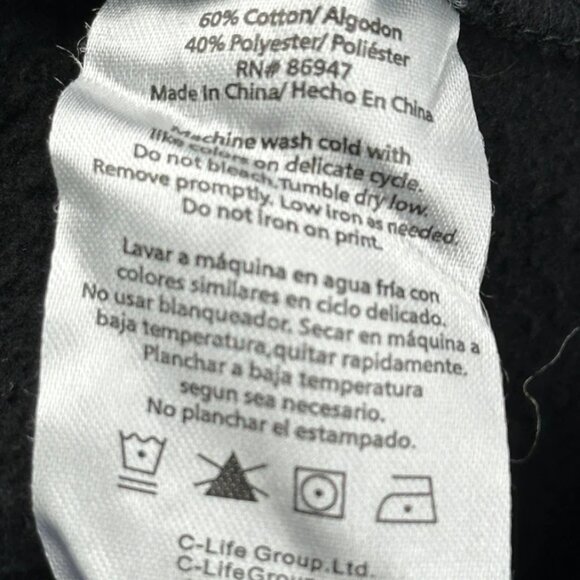 Ac/Dc Band Hoodie - XS Black Cotton Blend Ac/Dc Band Hoodie - XS Black C - Picture 4 of 5